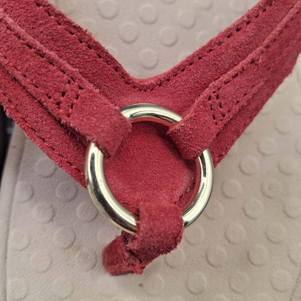 Vionic Women's Red Thong Sandals, Size 9M Pre Owned - Picture 8 of 12